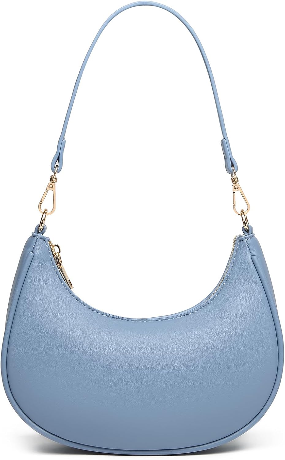 WuliTown Shoulder Bags for Women, Cute Hobo Tote Handbag Mini Clutch Purse with Zipper Closure