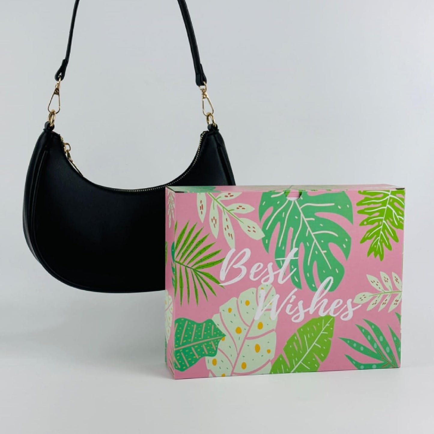 WuliTown Shoulder Bags for Women, Cute Hobo Tote Handbag Mini Clutch Purse with Zipper Closure