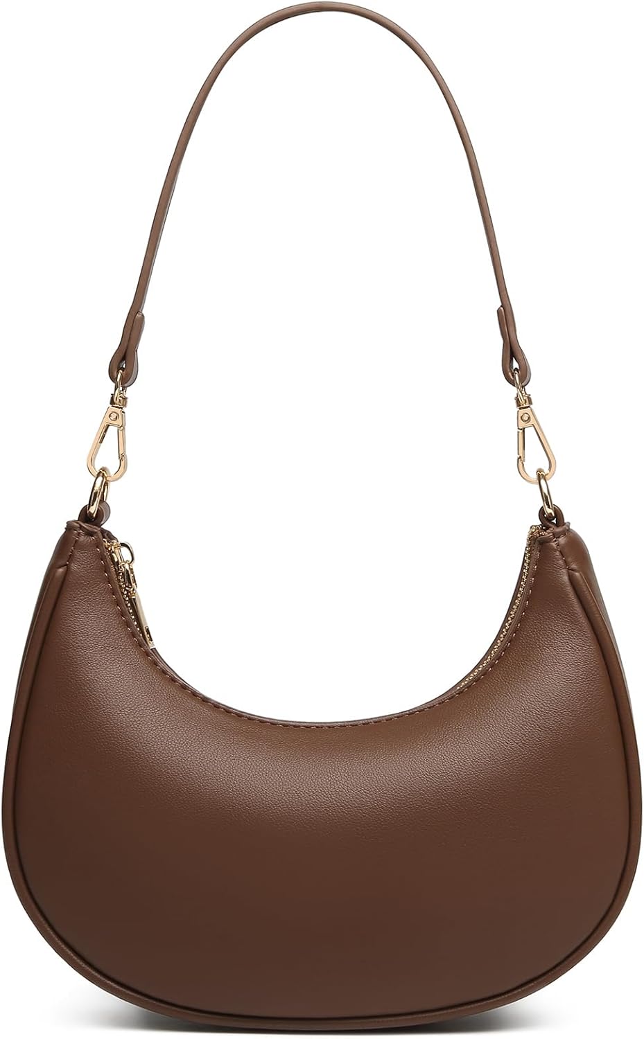 WuliTown Shoulder Bags for Women, Cute Hobo Tote Handbag Mini Clutch Purse with Zipper Closure