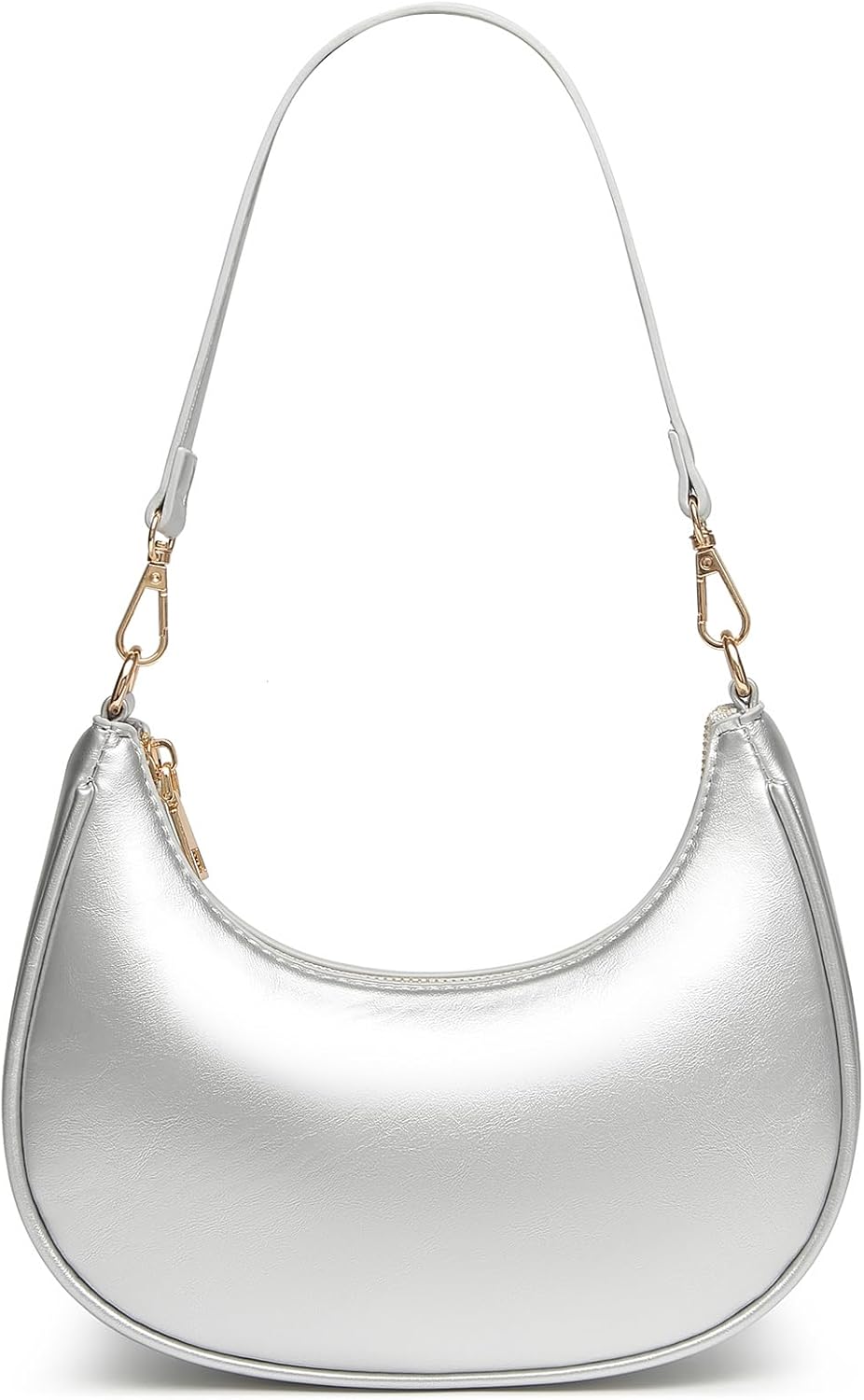 WuliTown Shoulder Bags for Women, Cute Hobo Tote Handbag Mini Clutch Purse with Zipper Closure