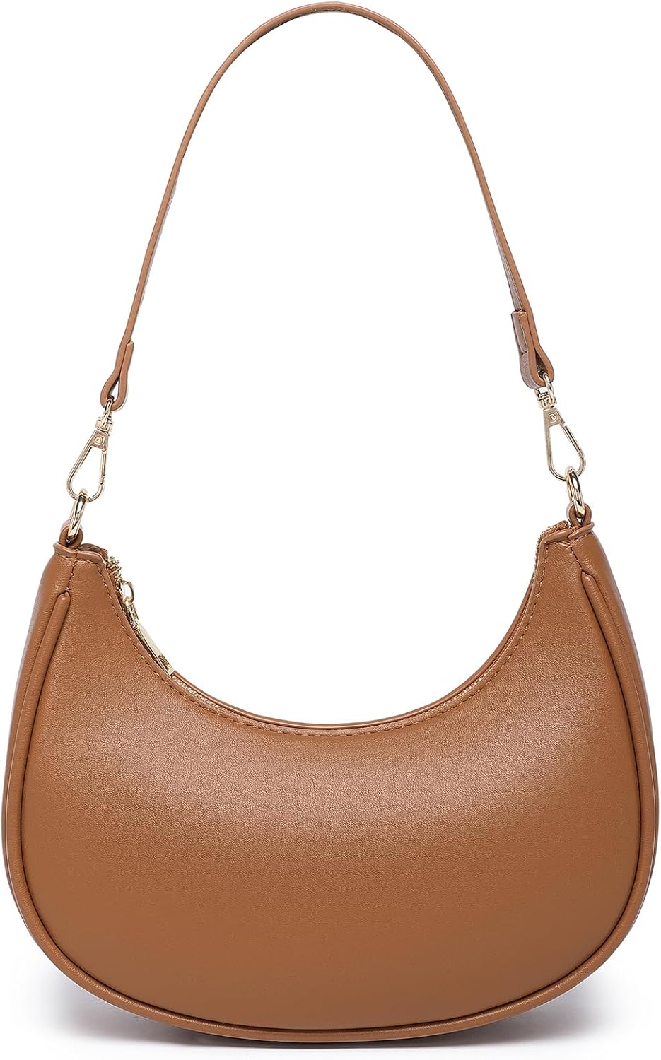 WuliTown Shoulder Bags for Women, Cute Hobo Tote Handbag Mini Clutch Purse with Zipper Closure