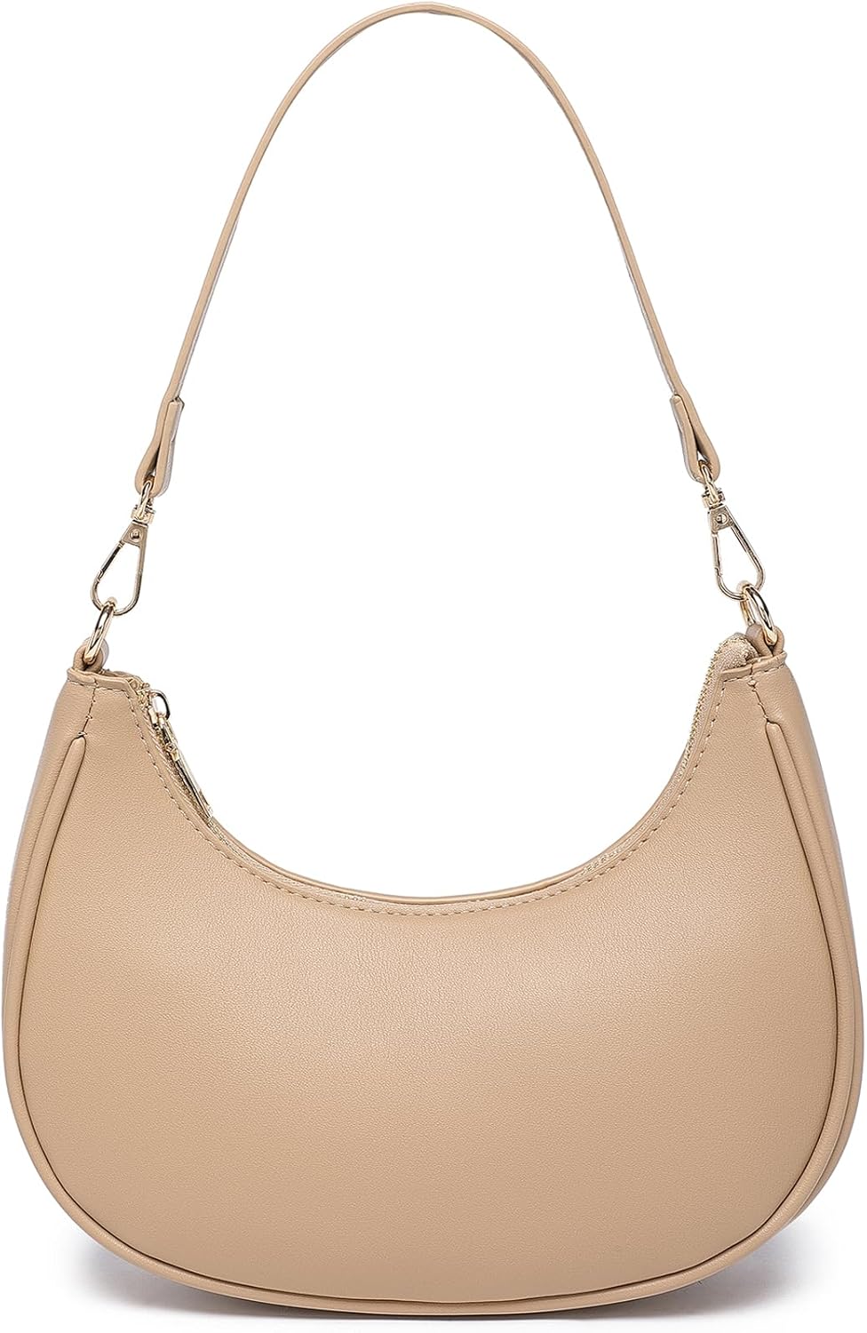 WuliTown Shoulder Bags for Women, Cute Hobo Tote Handbag Mini Clutch Purse with Zipper Closure