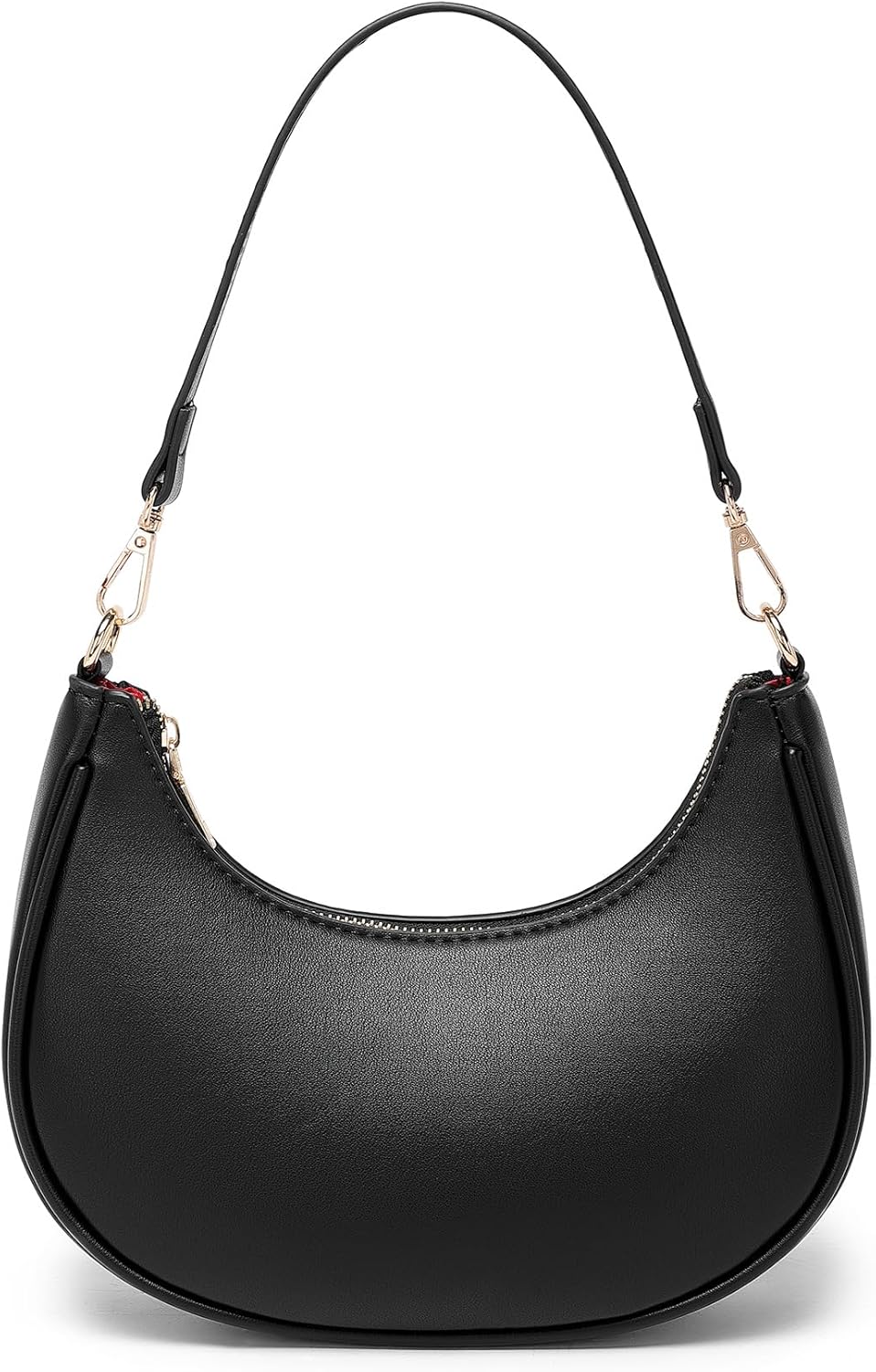 WuliTown Shoulder Bags for Women, Cute Hobo Tote Handbag Mini Clutch Purse with Zipper Closure